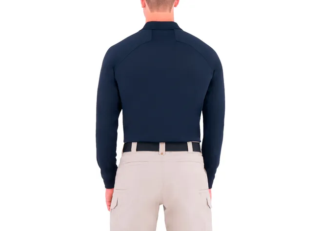 Сорочка поло First Tactical Performance Long Sleeve Polo Синій Фото 2